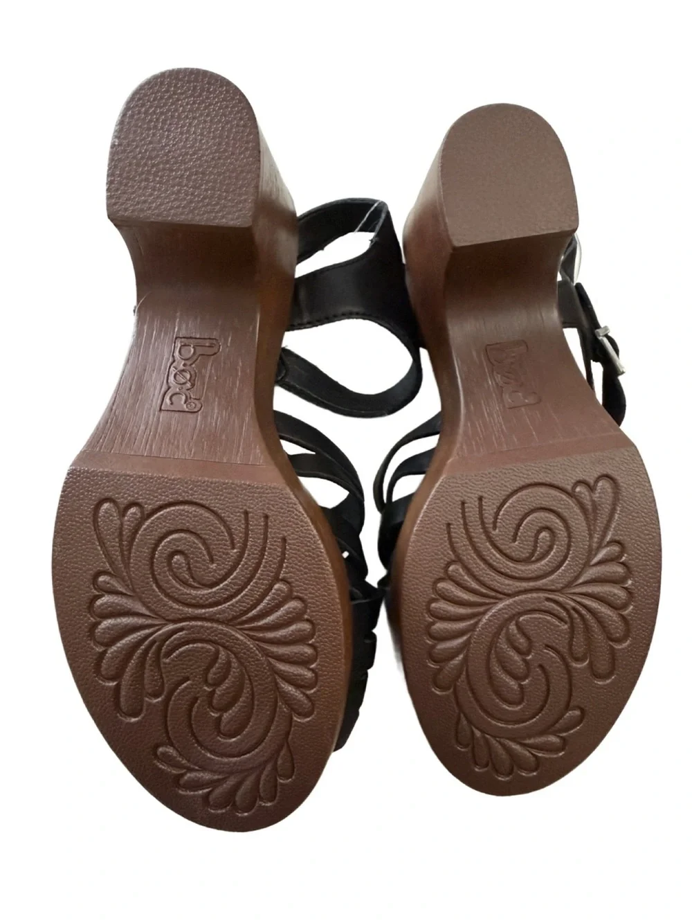 BOC Gweneth Women’s Woodgrain Wedge Sandals. NWOB. Size 7